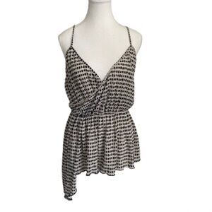 Zara Black and White Patterned Camisole
